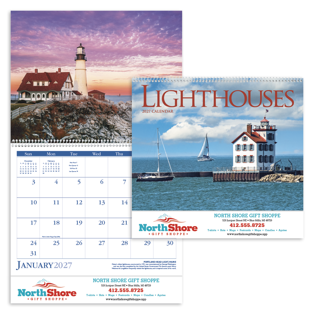Triumph® Calendars Lighthouses Calendar