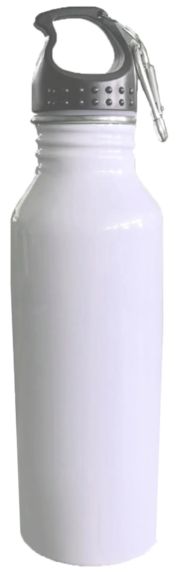 22 Oz. Stainless steel sports water bottle, carabiner