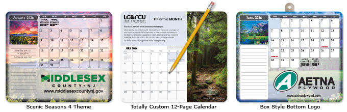 MousePaper Calendar 12 Month 7.25"x8.5"x.015" Mouse Pad